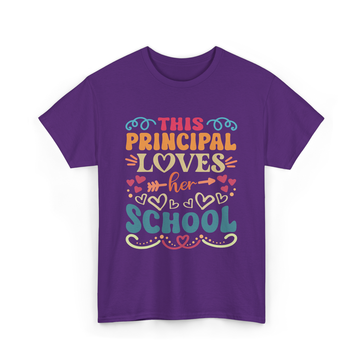 This Principal Loves School Principals T-Shirt - Purple