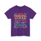 This Principal Loves School Principals T-Shirt - Purple