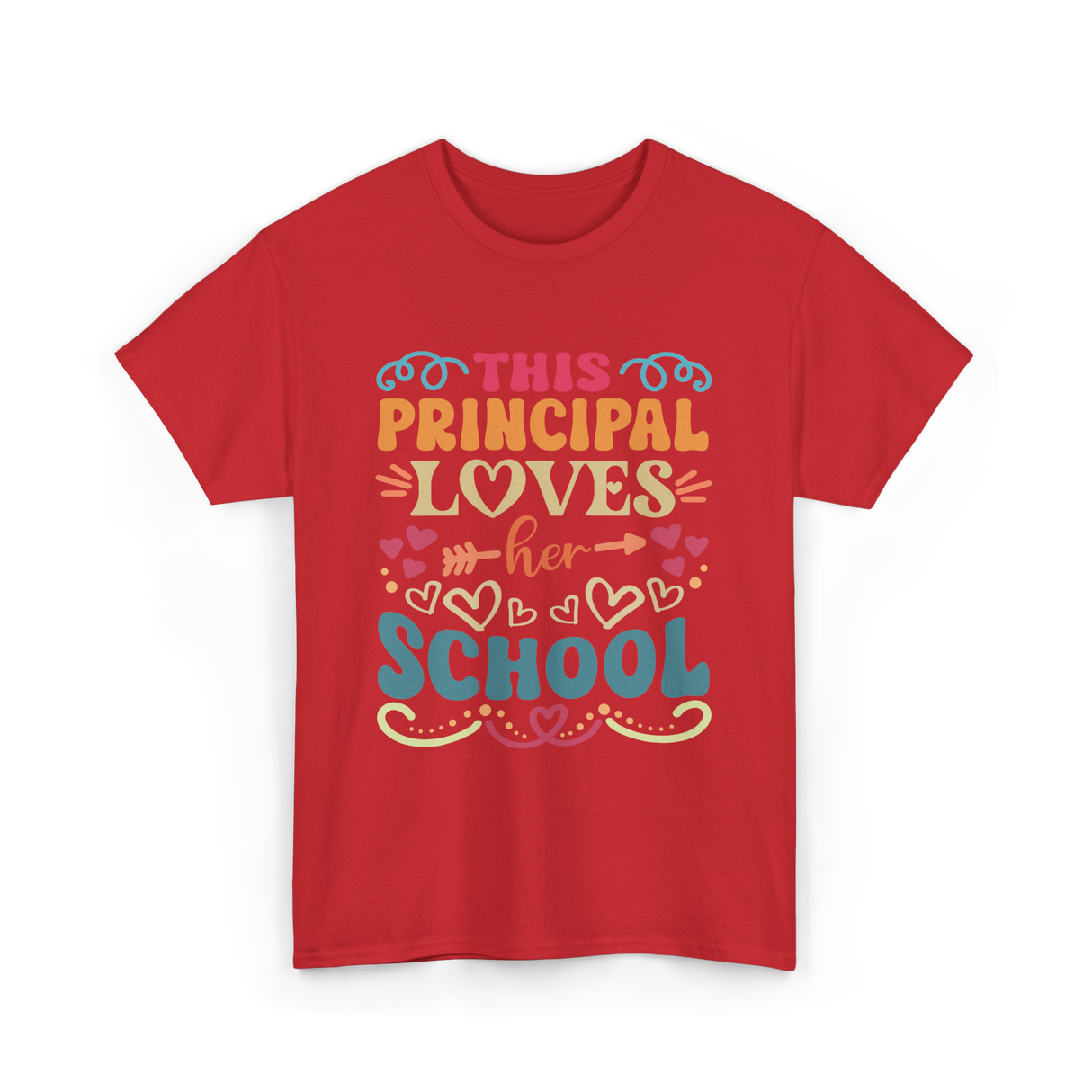 This Principal Loves School Principals T-Shirt - Red