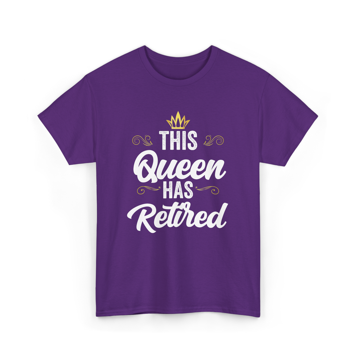 This Queen Has Retired Retirement T-Shirt - Purple