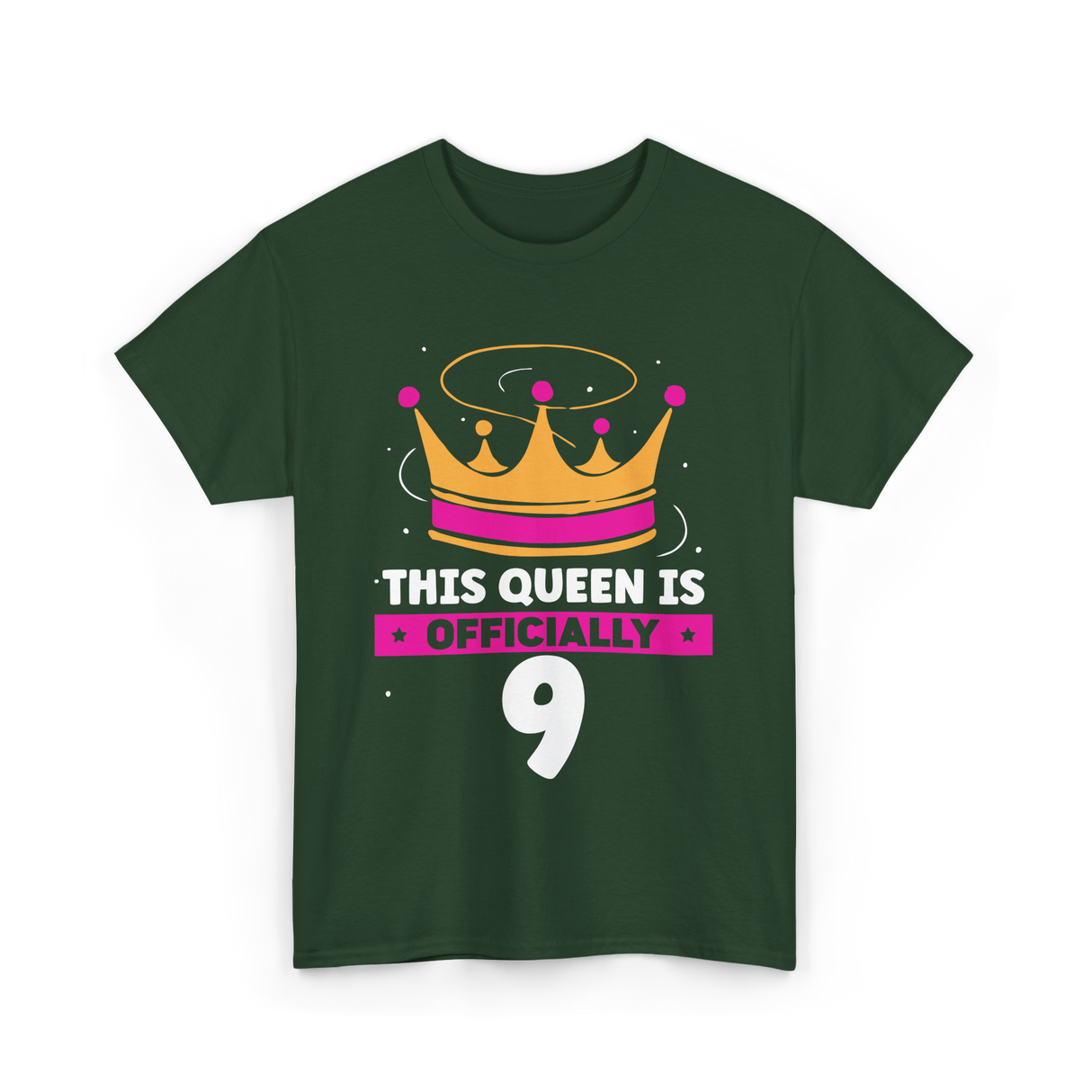 This Queen Is Birthday Celebration T-Shirt - Forest Green
