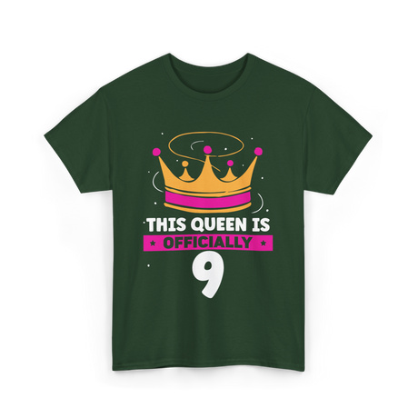 This Queen Is Birthday Celebration T-Shirt - Forest Green