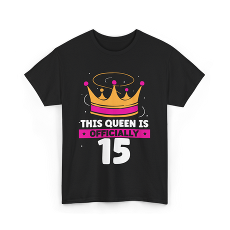 This Queen Is Birthday Celebration T-Shirt - Black