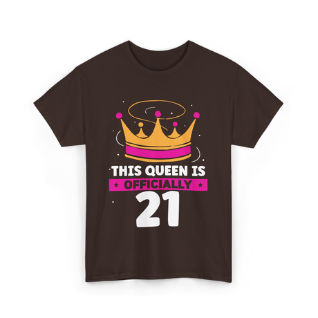 This Queen Is Birthday Celebration T-Shirt - Dark Chocolate