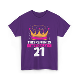 This Queen Is Birthday Celebration T-Shirt - Purple