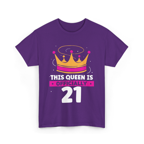 This Queen Is Birthday Celebration T-Shirt - Purple