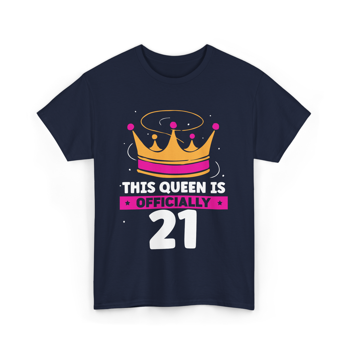 This Queen Is Birthday Celebration T-Shirt - Navy