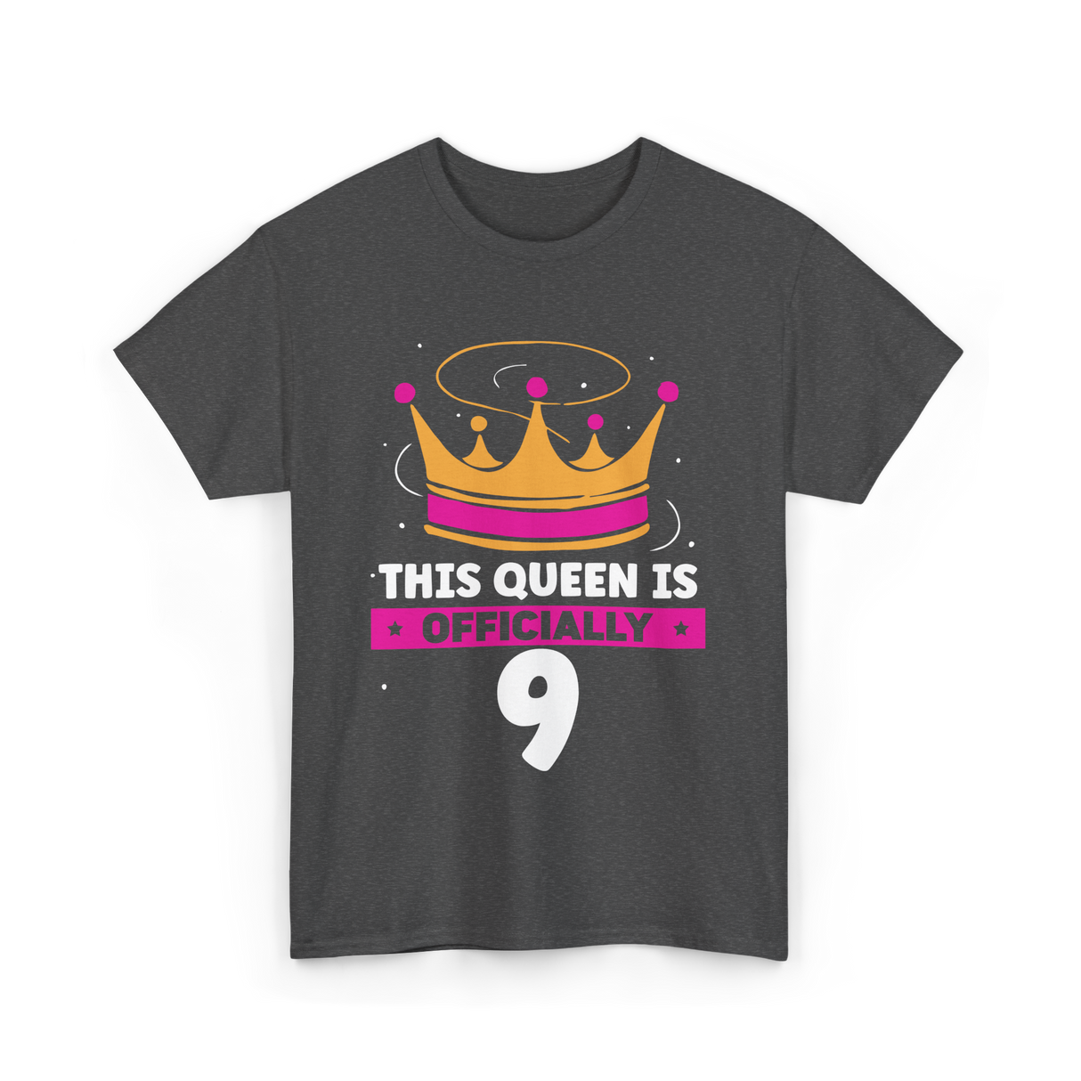 This Queen Is Birthday Celebration T-Shirt - Dark Heather