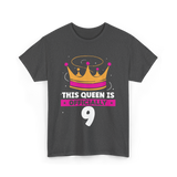 This Queen Is Birthday Celebration T-Shirt - Dark Heather