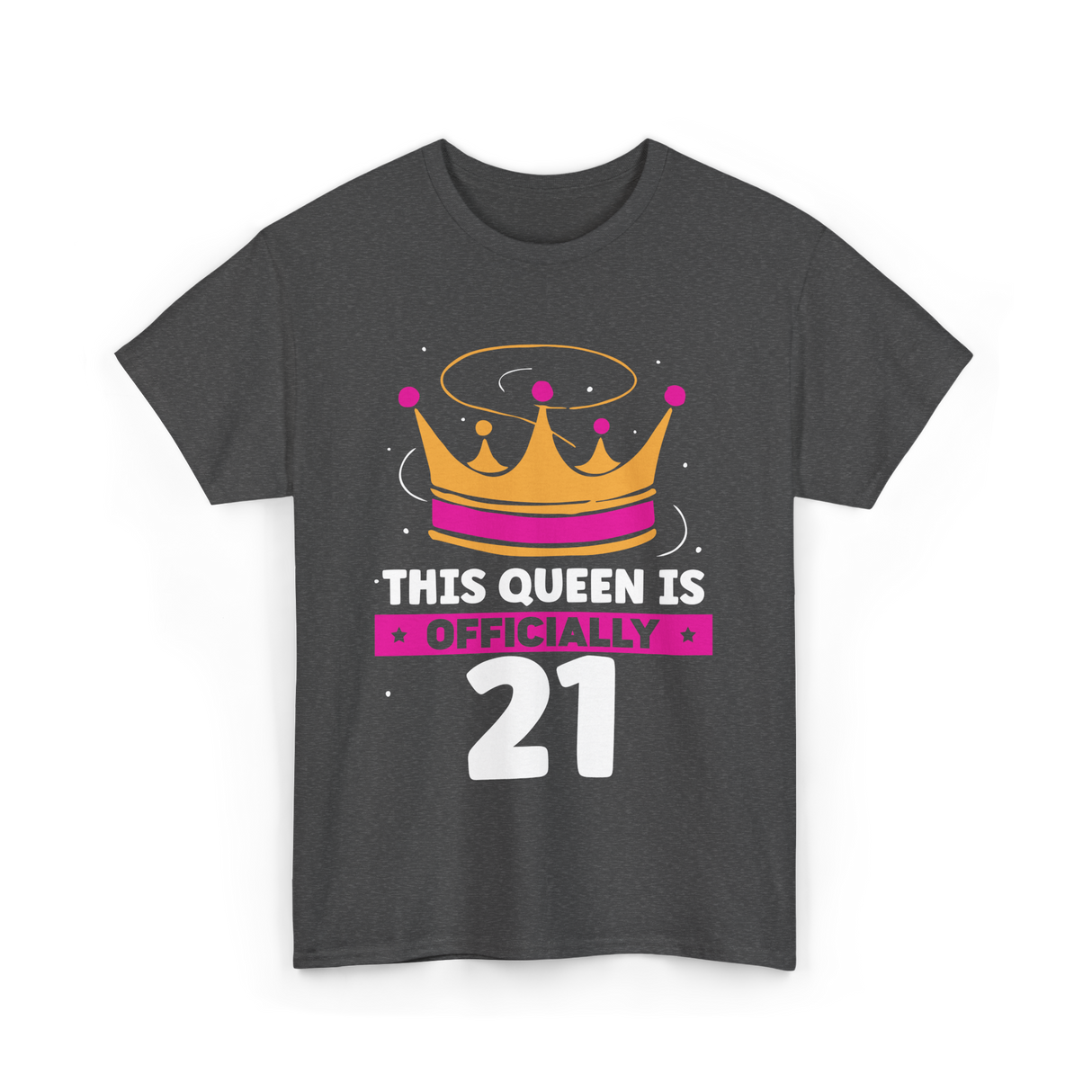 This Queen Is Birthday Celebration T-Shirt - Dark Heather