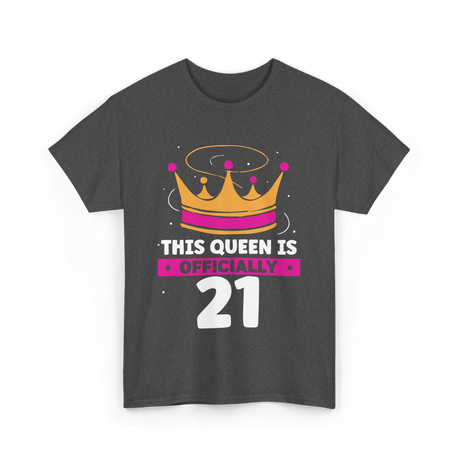 This Queen Is Birthday Celebration T-Shirt - Dark Heather