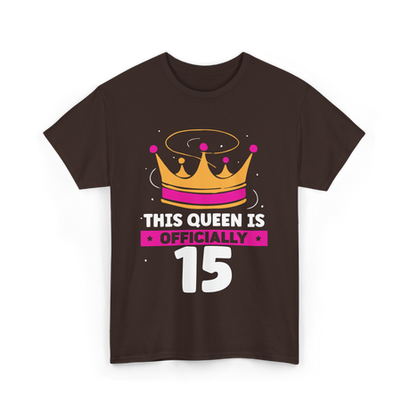 This Queen Is Birthday Celebration T-Shirt - Dark Chocolate