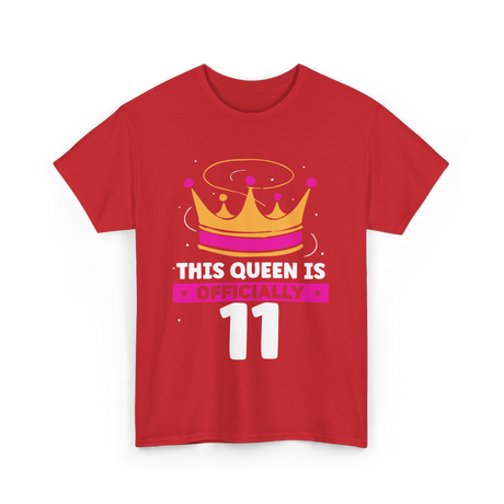 This Queen Is Birthday Celebration T-Shirt - Red