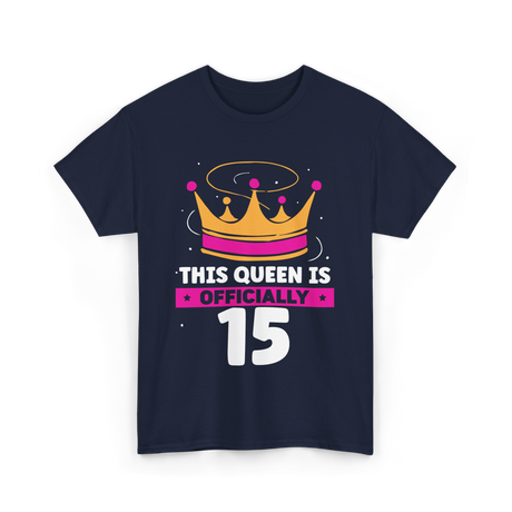 This Queen Is Birthday Celebration T-Shirt - Navy