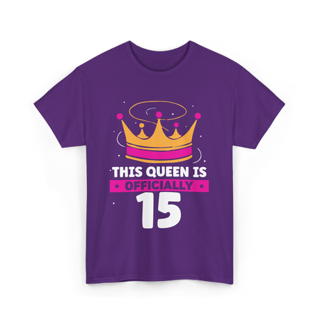 This Queen Is Birthday Celebration T-Shirt - Purple