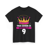 This Queen Is Birthday Celebration T-Shirt - Black