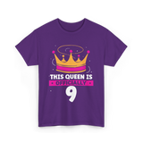 This Queen Is Birthday Celebration T-Shirt - Purple