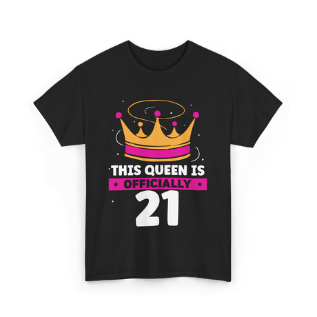 This Queen Is Birthday Celebration T-Shirt - Black