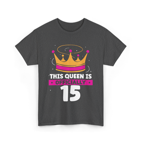 This Queen Is Birthday Celebration T-Shirt - Dark Heather