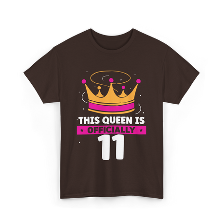 This Queen Is Birthday Celebration T-Shirt - Dark Chocolate