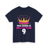 This Queen Is Birthday Celebration T-Shirt - Navy