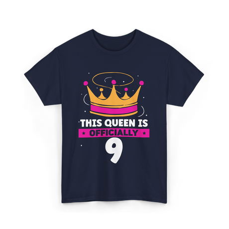 This Queen Is Birthday Celebration T-Shirt - Navy