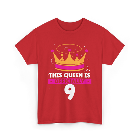 This Queen Is Birthday Celebration T-Shirt - Red