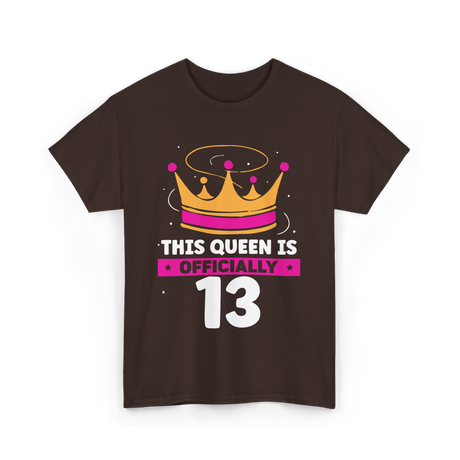 This Queen Is Birthday Princess T-Shirt - Dark Chocolate