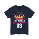 This Queen Is Birthday Princess T-Shirt - Navy