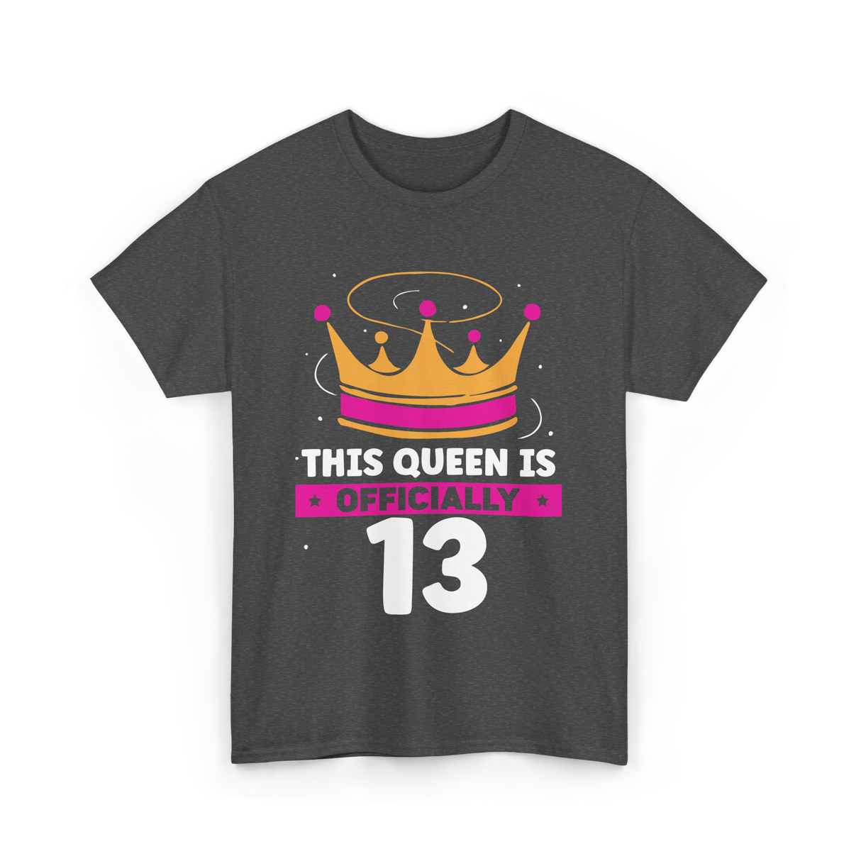 This Queen Is Birthday Princess T-Shirt - Dark Heather