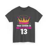 This Queen Is Birthday Princess T-Shirt - Dark Heather