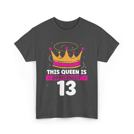 This Queen Is Birthday Princess T-Shirt - Dark Heather