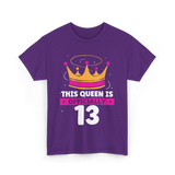 This Queen Is Birthday Princess T-Shirt - Purple