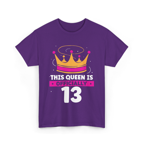 This Queen Is Birthday Princess T-Shirt - Purple