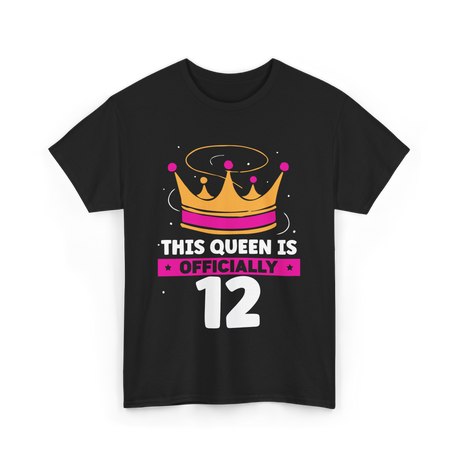 This Queen Is Birthday Queen T-Shirt - Black