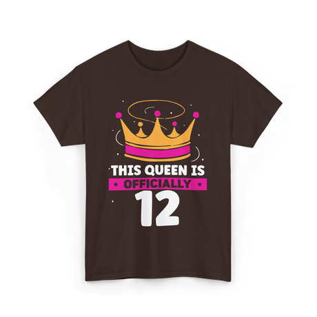 This Queen Is Birthday Queen T-Shirt - Dark Chocolate