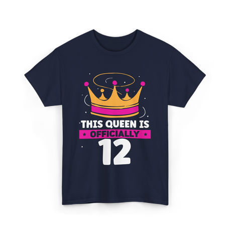 This Queen Is Birthday Queen T-Shirt - Navy