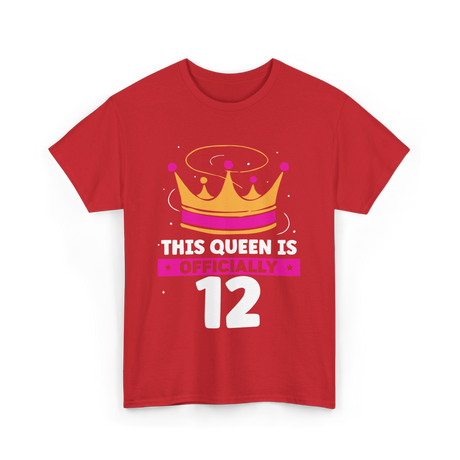 This Queen Is Birthday Queen T-Shirt - Red