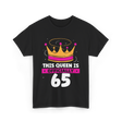 This Queen Is Crown Birthday T-Shirt - Black