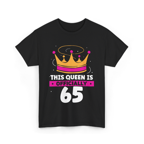 This Queen Is Crown Birthday T-Shirt - Black