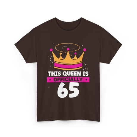 This Queen Is Crown Birthday T-Shirt - Dark Chocolate