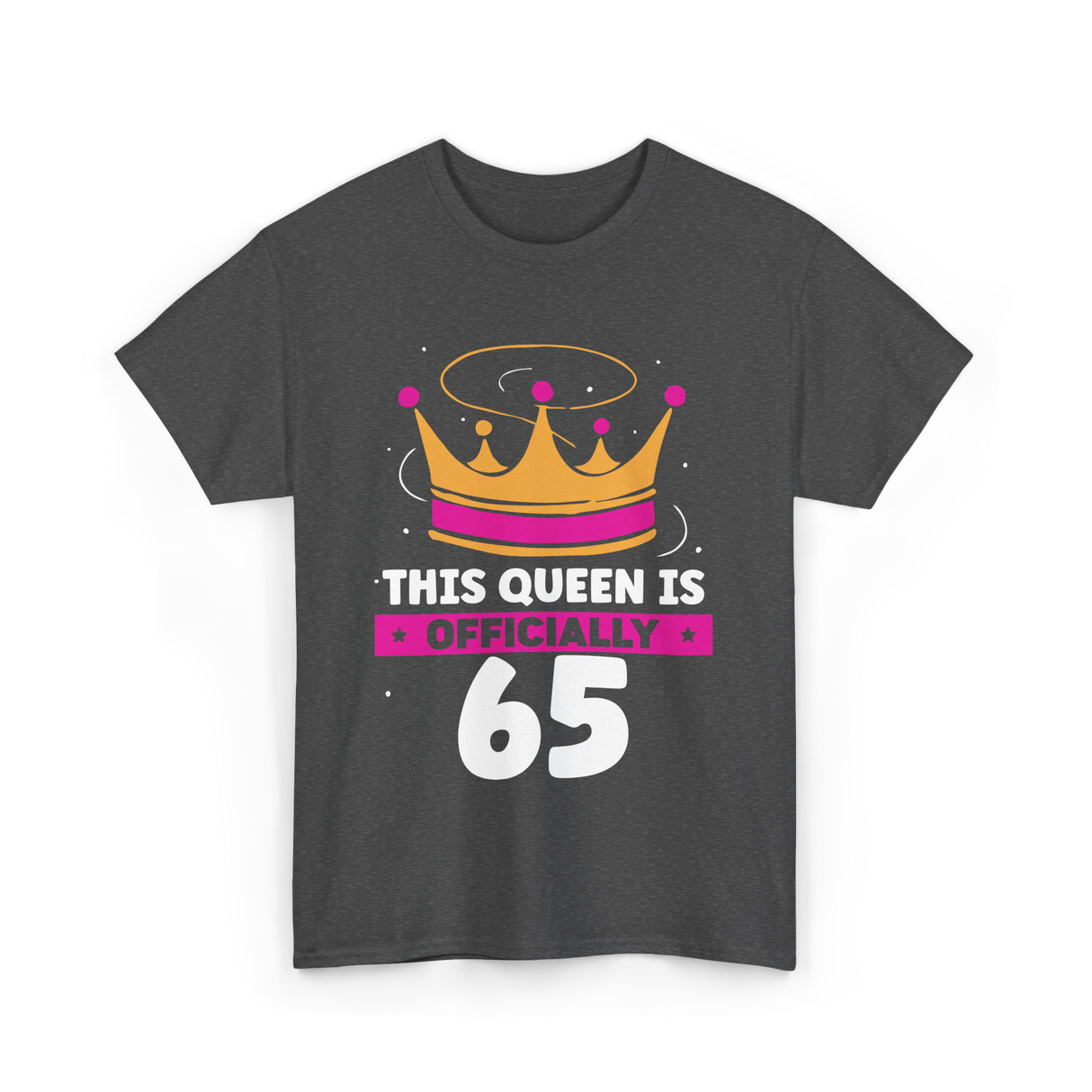 This Queen Is Crown Birthday T-Shirt - Dark Heather