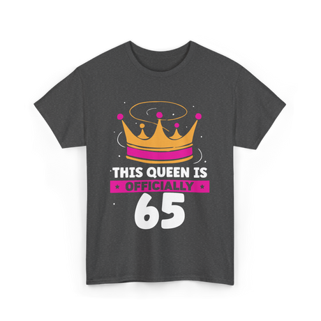 This Queen Is Crown Birthday T-Shirt - Dark Heather