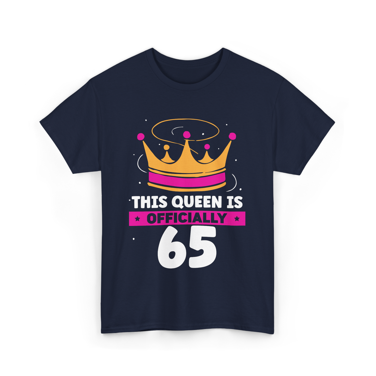 This Queen Is Crown Birthday T-Shirt - Navy