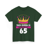 This Queen Is Crown Birthday T-Shirt - Forest Green