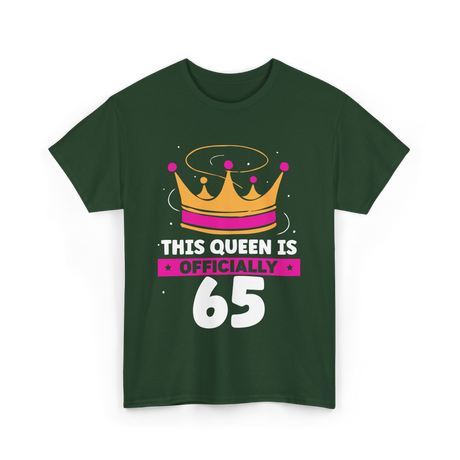 This Queen Is Crown Birthday T-Shirt - Forest Green