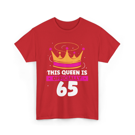 This Queen Is Crown Birthday T-Shirt - Red