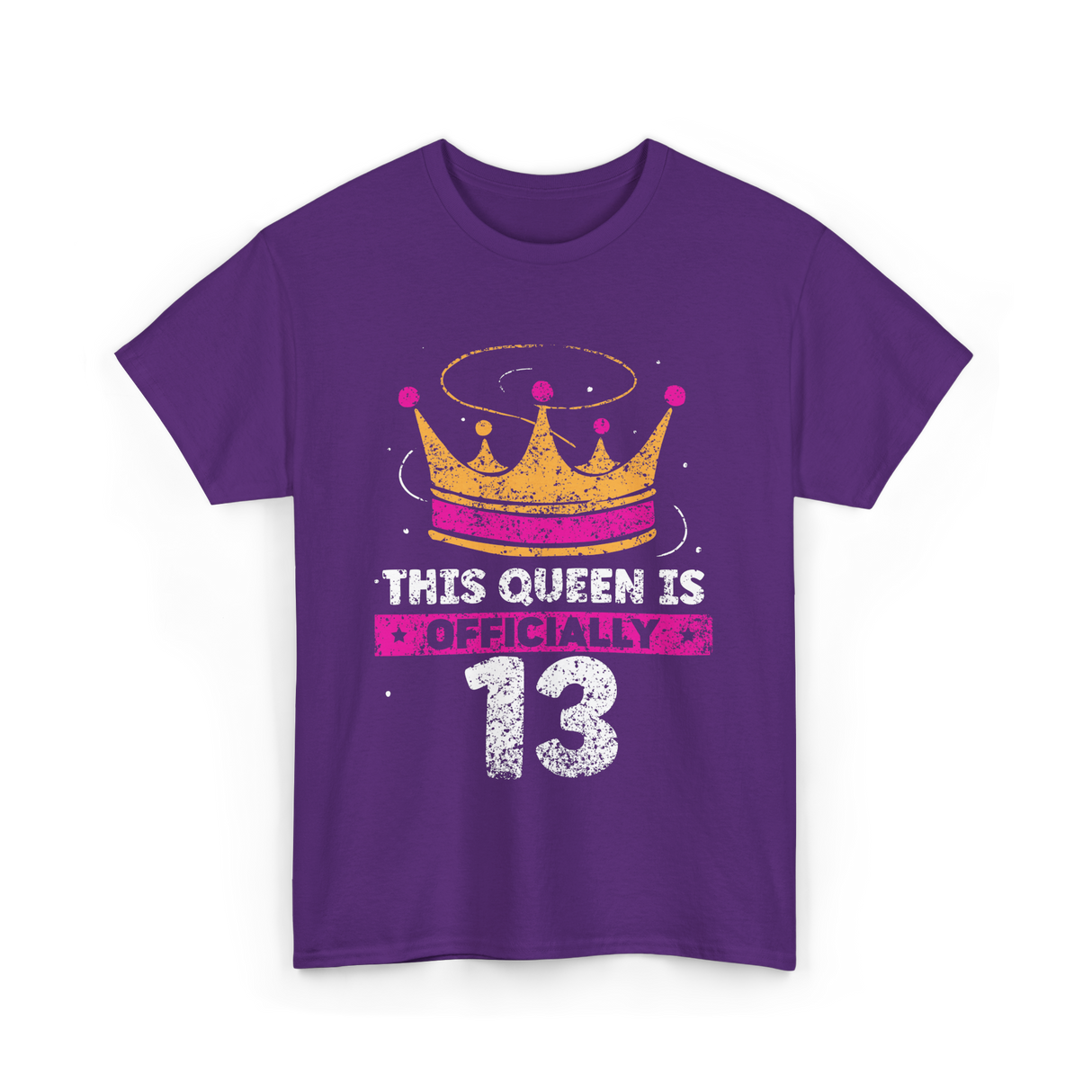 This Queen Is Officially 13 Birthday T-Shirt - Purple