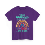 This School Principal Believes T-Shirt - Purple