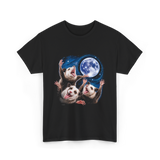 Three Possums Moon Opossum T-Shirt - Black